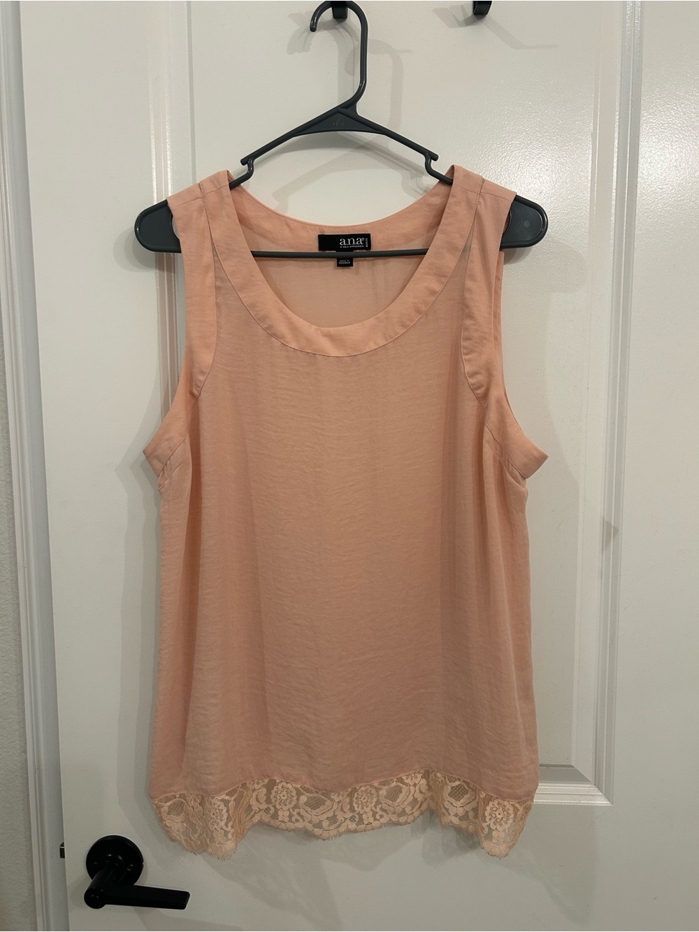 a.n.a Peach Lace-Hem Sleeveless Camisole
